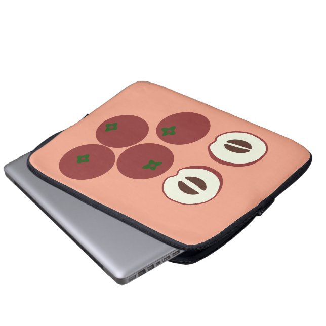 Velvet Apple Laptop Sleeve (Front Bottom)