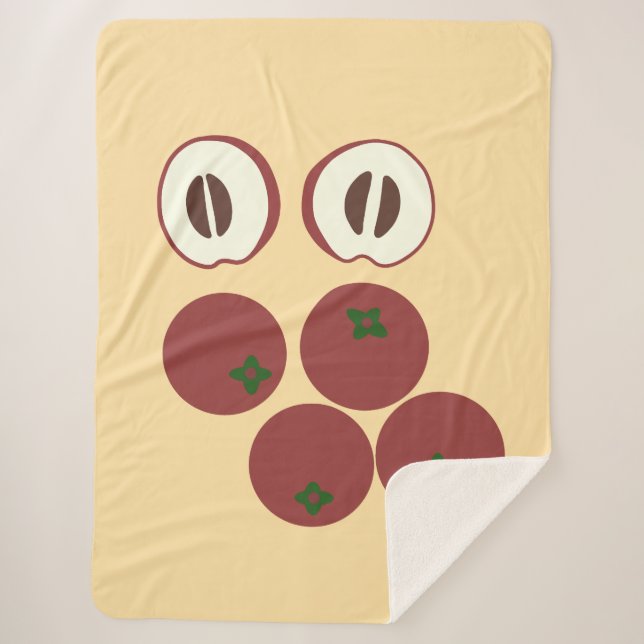 Velvet Apple Sherpa Blanket (Front)