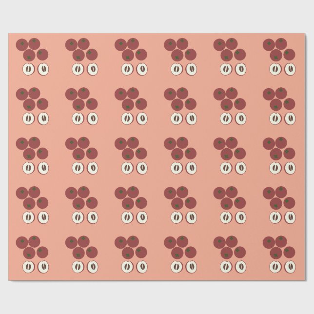 Velvet Apple Wrapping Paper (Flat)