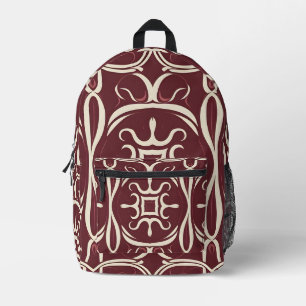 Velvet Echo Printed Backpack