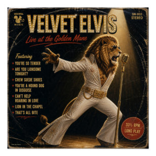 Velvet Elvis: a Parody Poster