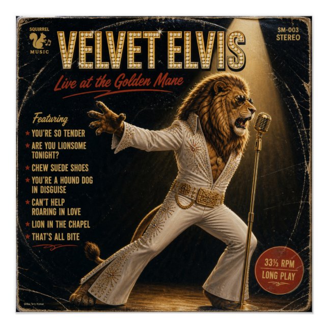 Velvet Elvis Album: a Parody Poster (Front)