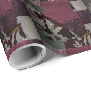 Velvet Fabric Design Wrapping Paper