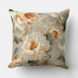 Velvet Fall Whispers Botanical Cushion