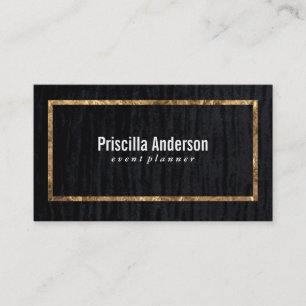 Velvet / Gold Frame Business Card