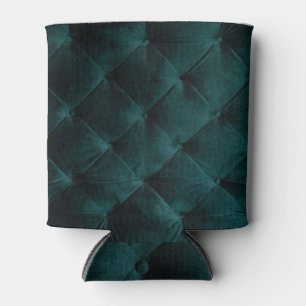 Velvet Green: Malachite Textile Elegance Can Cooler