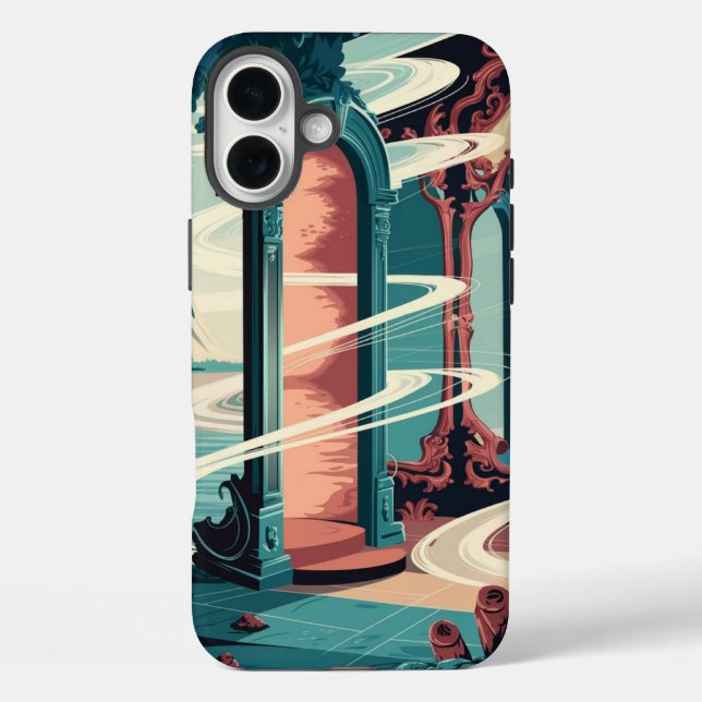 Velvet Luxe: Soft Touch iPhone Case (Back)