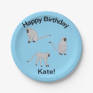 Velvet Monkeys Paper Plate