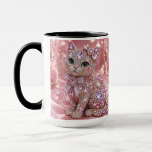 Velvet Night Cat Aesthetic Print Mug