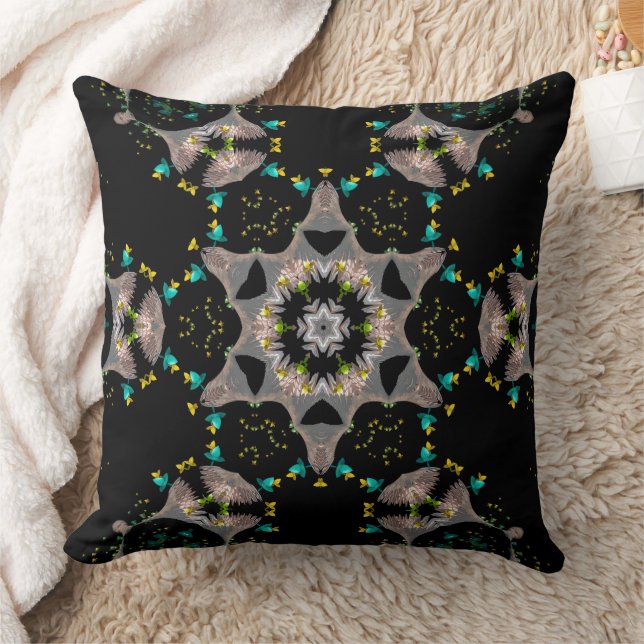 Velvet Night Kaleidoscope Cushion (Blanket)