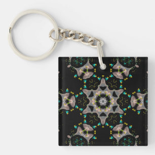 Velvet Night Kaleidoscope Key Ring