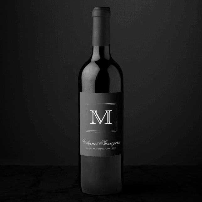 Velvet Onyx Grunge | Deep Vampy Jet Black Custom Wine Label (Creator Uploaded)