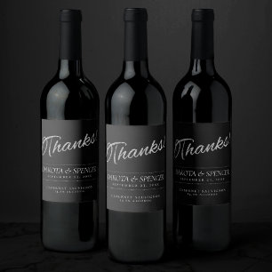 Velvet Onyx Grunge Deep Vampy Jet Black Thanks Wine Label