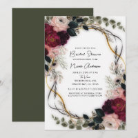 Velvet Plum Garden Floral Greenery Bridal Shower