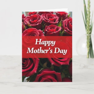 Velvet Red Blossom Message Card