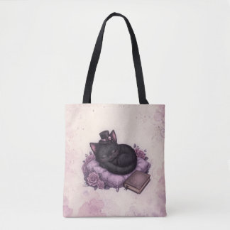 Velvet’s Dark Magic Cosy Black Cat Tote Bag