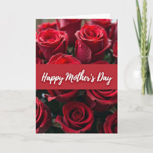 Velvet Scarlet Blooms Card