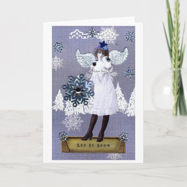 Velvet Snow Holiday Card (Front)