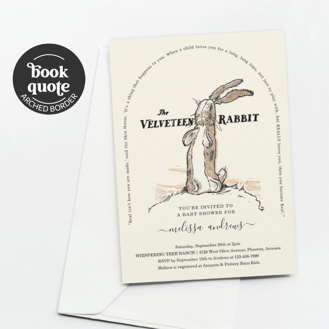 Velveteen Rabbit Baby Shower Invitation (Creator Uploaded)