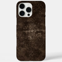 Velvety Bronze Damask | Brown Baroque Grunge