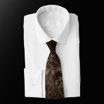 Velvety Bronze Damask | Brown Baroque Grunge Tie<br><div class="desc">90s Grunge, All Grown Up! Edgy and dramatic gothic-inspired dark velvety baroque damask in deep rich hued palette creates an opulent vintage crushed velvet texture. From the luxurious and sophisticated "Moody Jewel Tones" collection, this novelty modern contemporary mixed medium unisex (yet feminine) abstract effect adds perfect pop of dusky muted,...</div>