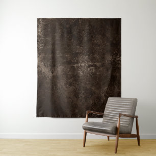 Velvety Bronze Damask Grunge Photo Backdrop Tapestry