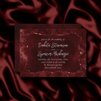 Velvety Henna Damask | Red Distressed Grunge