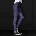 Velvety Midnight Damask | Indigo Purple Grunge Leggings<br><div class="desc">90s Grunge, All Grown Up! Edgy and dramatic gothic-inspired dark velvety baroque damask in deep rich hued palette creates an opulent vintage crushed velvet texture. From the luxurious and sophisticated "Moody Jewel Tones" collection, this novelty modern contemporary mixed medium unisex (yet feminine) abstract effect adds perfect pop of dusky muted,...</div>