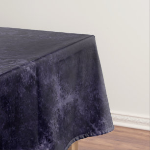 Velvety Midnight Damask   Indigo Purple Grunge Tablecloth