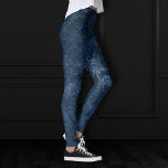 Velvety Navy Damask | Dark Blue Grunge Baroque Leggings<br><div class="desc">90s Grunge, All Grown Up! Edgy and dramatic gothic-inspired dark velvety baroque damask in deep rich hued palette creates an opulent vintage crushed velvet texture. From the luxurious and sophisticated "Moody Jewel Tones" collection, this novelty modern contemporary mixed medium unisex (yet feminine) abstract effect adds perfect pop of dusky muted,...</div>