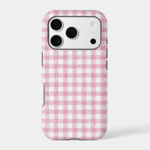 Velvety Pink and White Gingham Charm