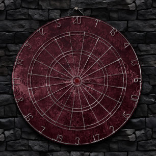 Velvety Wine Damask Bordeaux Sangria Grunge Glam Dartboard