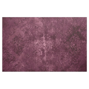 Velvety Wine Damask Bordeaux Sangria Grunge Glam Fabric