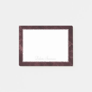 Velvety Wine Damask Maroon Merlot Grunge Baroque Post-it Notes