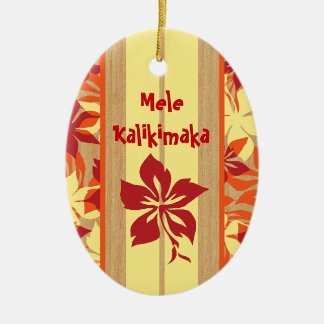 Velzyland Surfboard Ornament (Front)