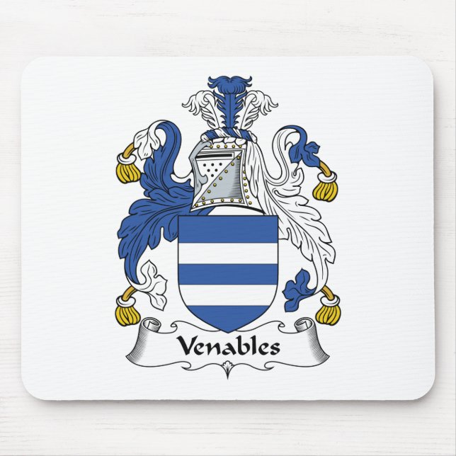 Venables Family Crest Mouse Pad (Front)