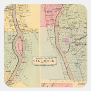 Venango County Pennsylvania, Creek Crawford County Square Sticker