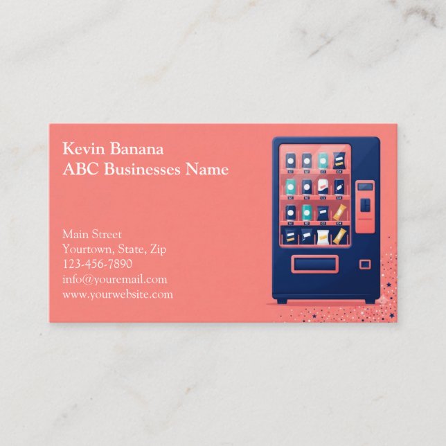Vending Machine Business Card (Front)