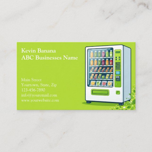 Vending Machine Business Card (Front)