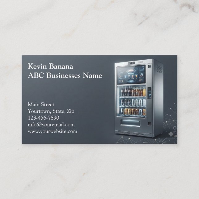 Vending Machine Business Card (Front)