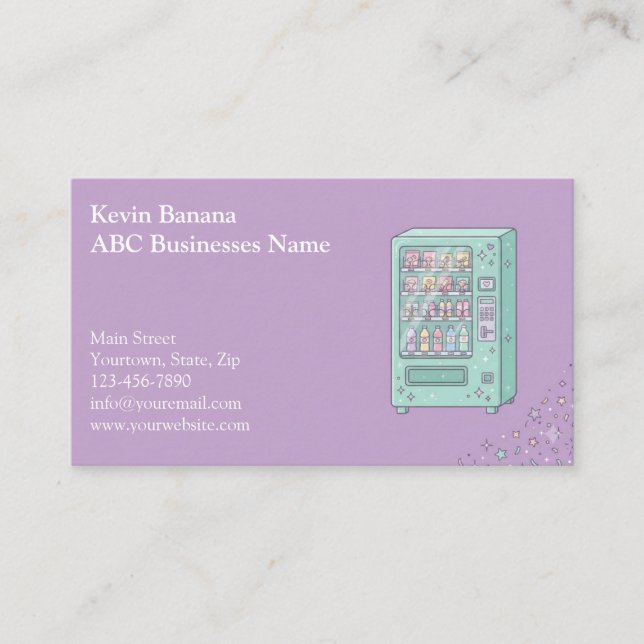 Vending Machine Business Card (Front)