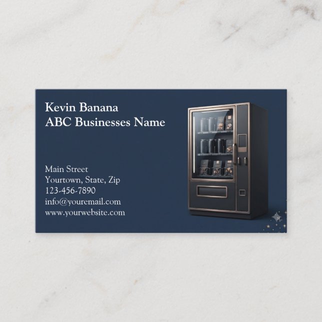 Vending Machine Business Card (Front)