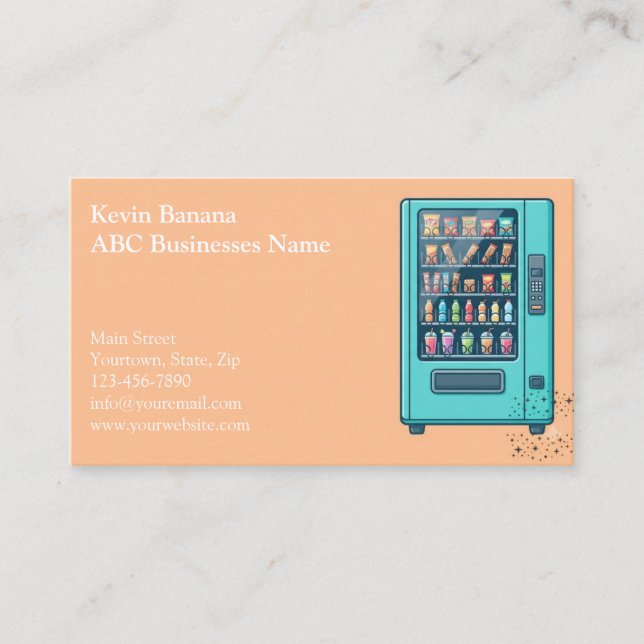Vending Machine Business Card (Front)