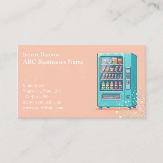 Vending Machine Business Card (Front)