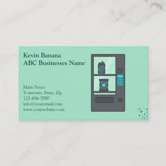 Vending Machine Business Card (Front)
