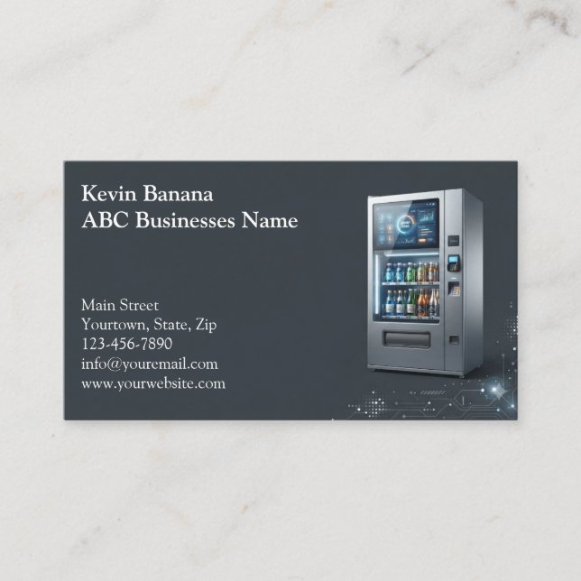 Vending Machine Business Card (Front)