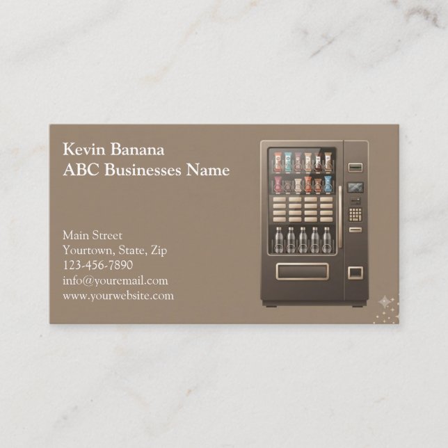 Vending Machine Business Card (Front)