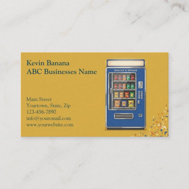 Vending Machine Business Card (Front)