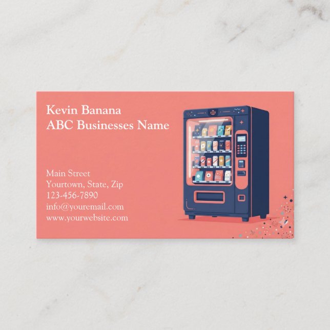Vending Machine Business Card (Front)