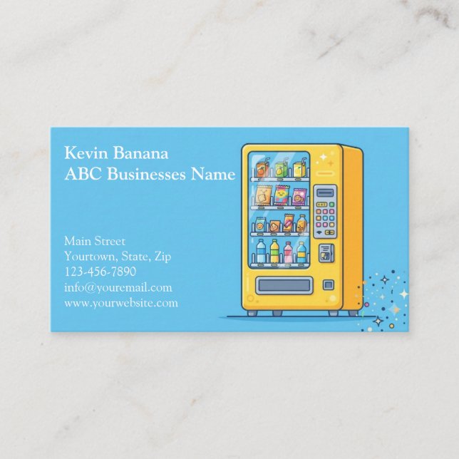 Vending Machine Business Card (Front)